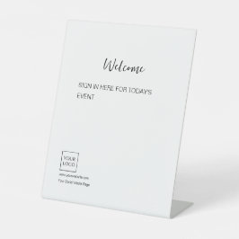 Logo-Minimal für Firmenempfang Sockelschild