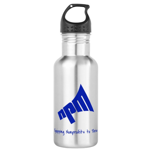 Logo mit Mission Edelstahlflasche (Vorderseite)