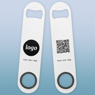 Logo mit Text QR-Code Geschäft Speed Flaschenöffner