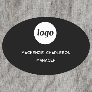 Logo Mitarbeiter Personal Magnet- oder Ansteckname Namensschild
