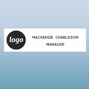 Logo Mitarbeiter Personal Magnet- oder Ansteckname Namensschild