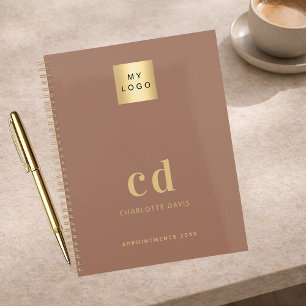 Logo Mocca Braun Monogramm Anfangsbuchstaben Gesch Planer
