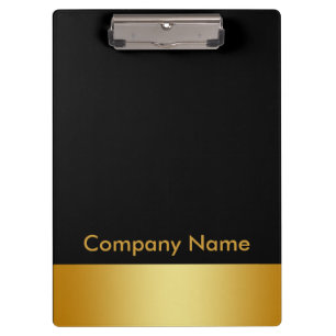Logo Modern Elegant Gold Faux Foil Company Klemmbrett
