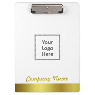 Logo Modern Elegant Gold Foil Company Klemmbrett