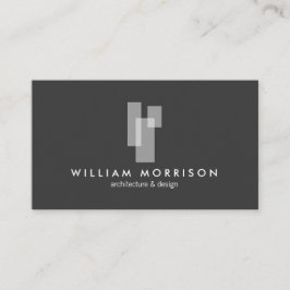 Logo "Moderne architektonische Blöcke II weiß/grau Visitenkarte
