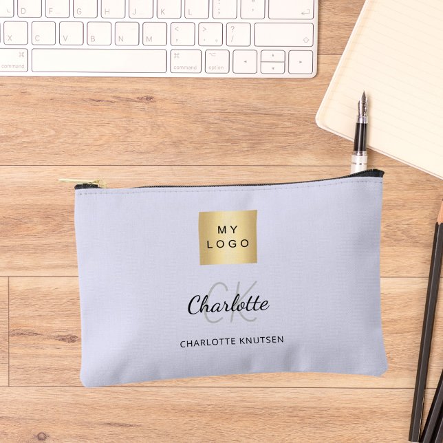 Logo-Monografie des Lavendels Zubehörtasche (Von Creator hochgeladen)