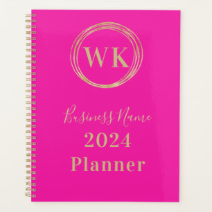 Logo Monogram Pink Gold Business 2024
