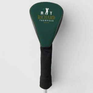 Logo-Monogramm für coole Golfer grün Golf Headcover
