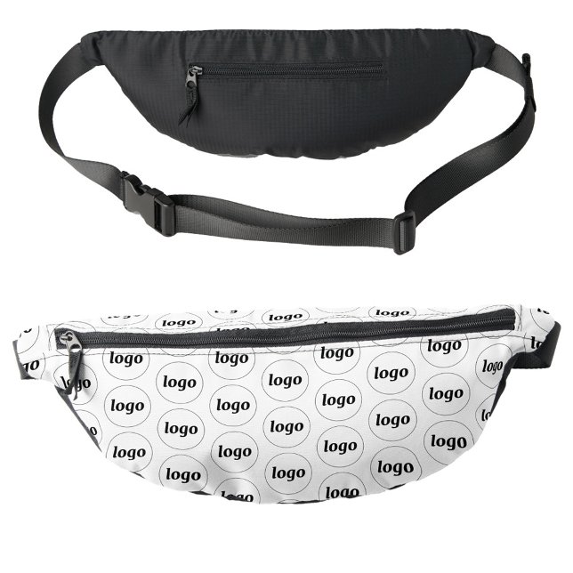 Logo Motif Promotion Business (Logo pattern business promotional branding fanny pack bag)