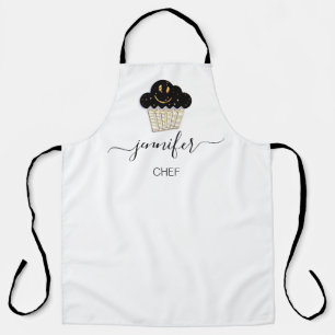 Logo Muffins Bäckerei Catering Cakes Gold Lächel Schürze