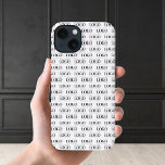 Logo-Muster für kundenspezifische Rectangle Busine iPhone Hülle<br><div class="desc">Dieses coole iPhone-Gehäuse mit individuellem Logo-Muster wäre ideal für Ihre geschäftlichen und persönlichen Bedürfnisse. Fügen Sie einfach Ihr eigenes Logo hinzu,  indem Sie auf "Personalisieren" klicken.</div>
