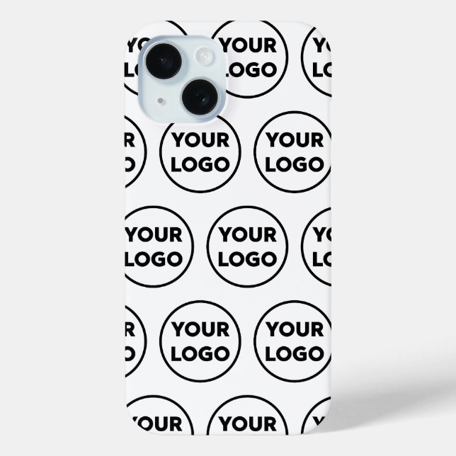 Logo-Muster für kundenspezifische Unternehmen Case-Mate iPhone Hülle (Rückseite)