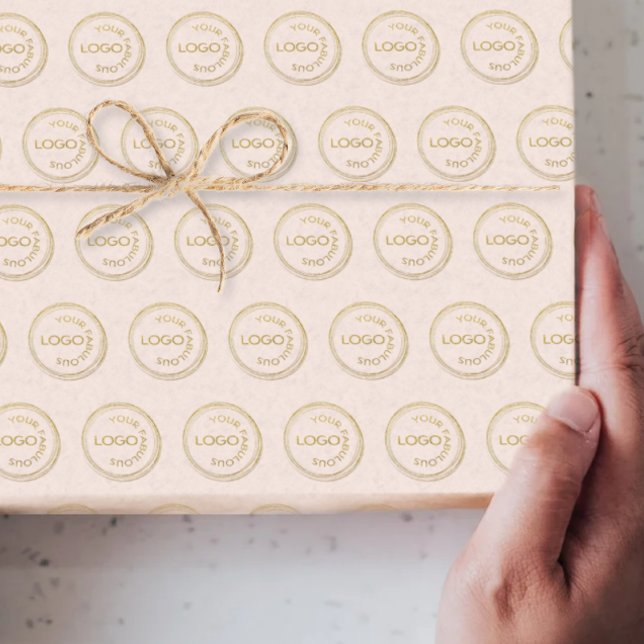 Logo-Muster für Unternehmen Beruflich in Rosa Seidenpapier (Von Creator hochgeladen)