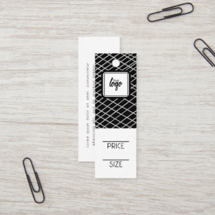 Logo-Muster Personalisierte Preismarken Mini Visitenkarte