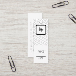 Logo-Muster Personalisierte Preismarken Mini Visitenkarte