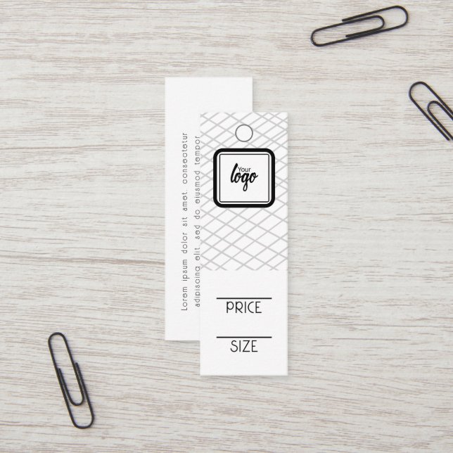 Logo-Muster Personalisierte Preismarken Mini Visitenkarte (Vorderseite/Rückseite Beispiel)