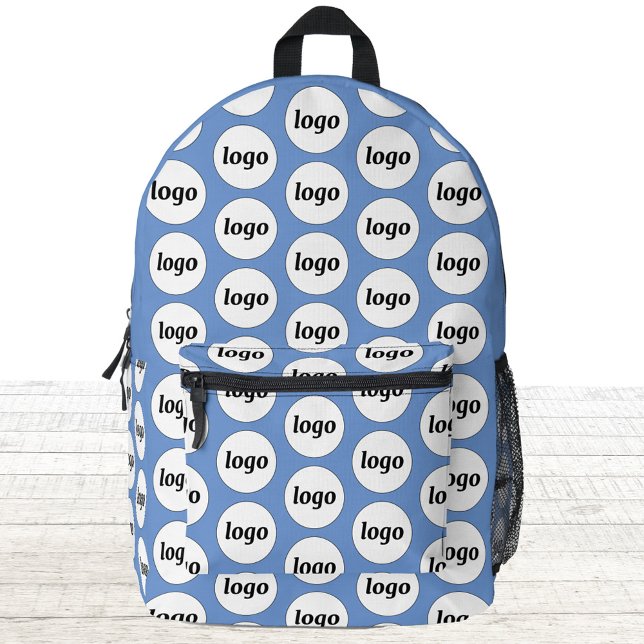 Logo-Muster Werbeaktion Blue Bedruckter Rucksack (Logo pattern business promotional branding backpack)