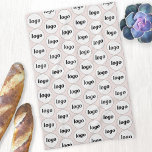 Logo-Muster Werbeaktion Blush Pink Geschirrtuch<br><div class="desc">Einfaches Logo-Design zur Förderung der Markentreue und zur Förderung Ihres kleinen Unternehmens. Ersetzen Sie das Logo durch Ihr eigenes und ändern Sie die Hintergrundfarbe im Design-Tool,  um es anzupassen. Nutzen Sie sie selbst oder in Ihrem Unternehmen oder geben Sie sie Mitarbeitern,  Mitarbeitern,  Kunden und Kunden.</div>