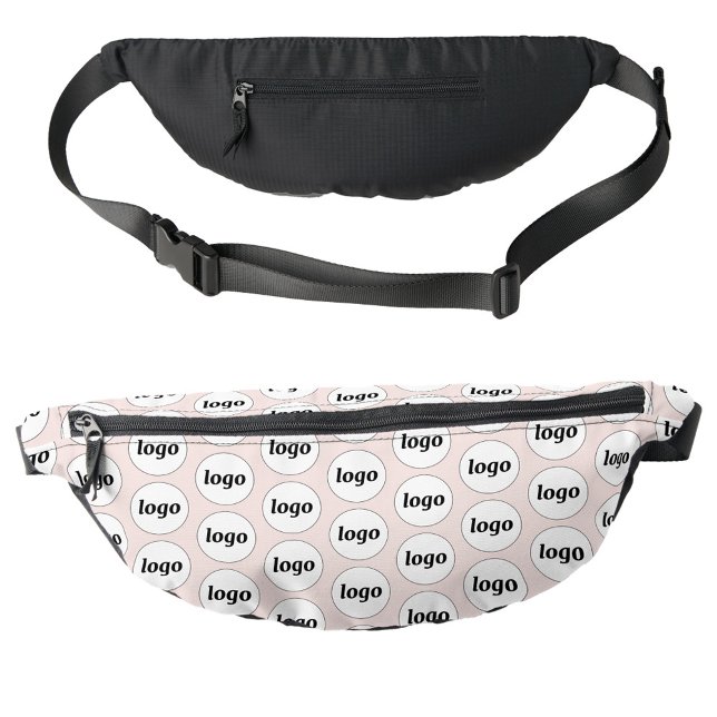Logo-Muster Werbeaktion für Unternehmen Rosa pink Bauchtasche (Logo pattern business promotional branding fanny pack)