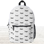 Logo-Muster Werbegeschäft Bedruckter Rucksack<br><div class="desc">Fügen Sie diesem Design Ihr eigenes Logo hinzu. Minimalistisch und beruflich. Ideal für ein Werbeprodukt für Ihre Mitarbeiter,  Mitarbeiter,  Kunden und Kunden. Ideal für Messe-,  Reise-,  Firmen- oder Sportveranstaltungen und Geschenke. Weitere Versionen finden Sie in der Auflistung.</div>