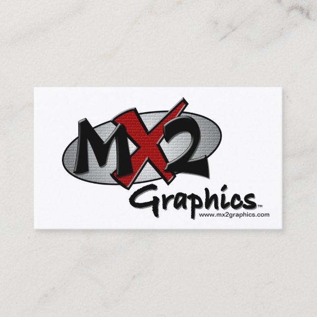 Logo MX2 Graphics Company Visitenkarte (Vorderseite)