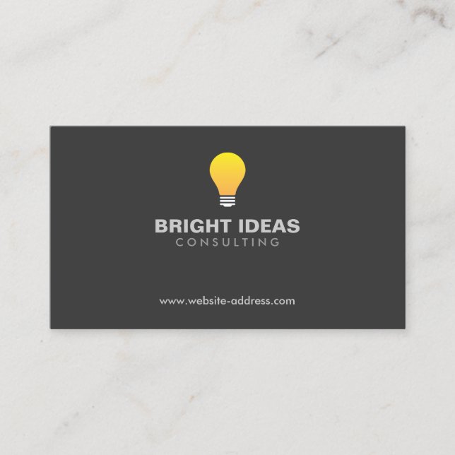 LOGO N° 3 Carte de visite LIGHTBULB (Devant)