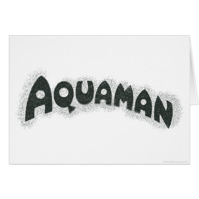 Logo noir Aquaman Grunge (Devant horizontal)