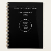 Logo Noir Blanc Planificateur de rendez-vous profe
