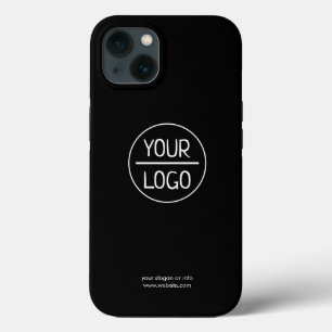 Logo noir   coque iphone minimaliste professionnel