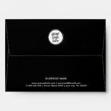Logo noir et blanc Nom commercial personnalisé