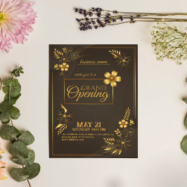 Logo noir et or Grand Invitation d'ouverture