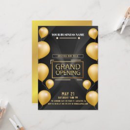 Logo noir et or Grand Invitation d'ouverture