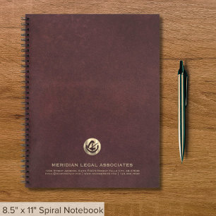 Logo-Notebook für Anwälte Notizbuch