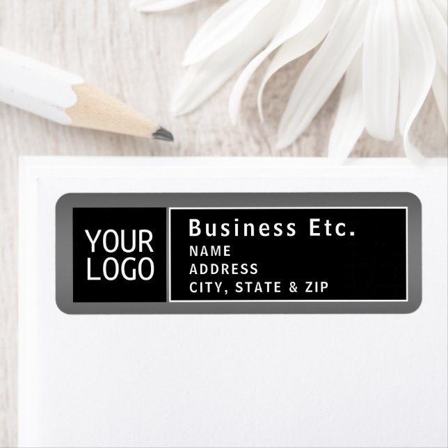 Logo oder QR-Code hochladen | Moderne Rücksendeadr (Insitu)