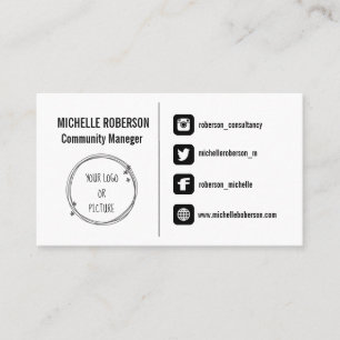 Logo oder Visitenkarte für Social Media