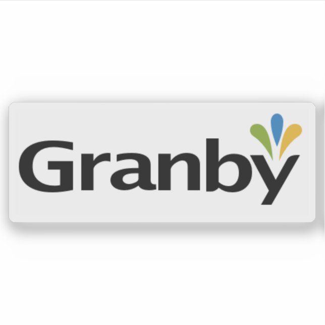 Logo of the city of Granby, Quebec, Canada Aufkleber (Vorderseite)
