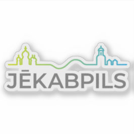 Logo of the city of Jēkabpils, Latvia Aufkleber