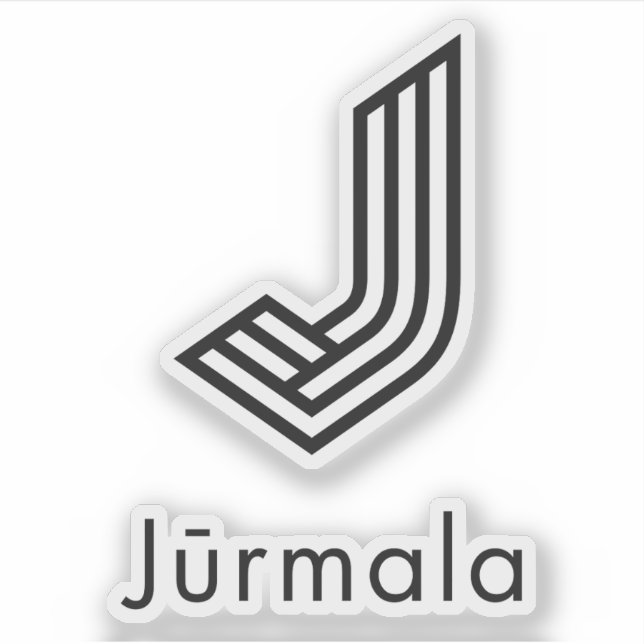 Logo of the city of Jūrmala, Latvia Aufkleber (Vorderseite)