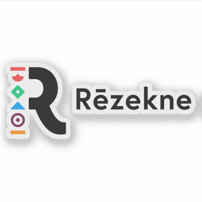 Logo of the city of Rēzekne, Latvia Aufkleber (Vorderseite)