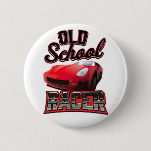 Logo "Old School Racing" Button