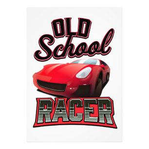 Logo "Old School Racing" Fotodruck
