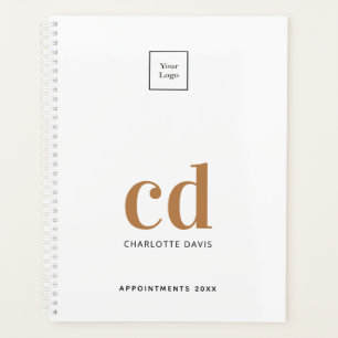 Logo or blanc monogramme initiales business 2023