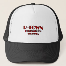 Logo P-Stadtportsmouth Virginia Truckerkappe