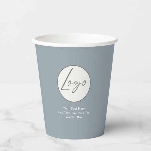 Logo-Papier-Becher Pappbecher (Vorderseite)