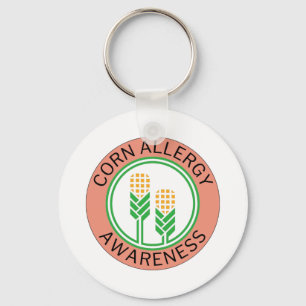 Logo "Peach Corn Allergity Awareness" Schlüsselanhänger