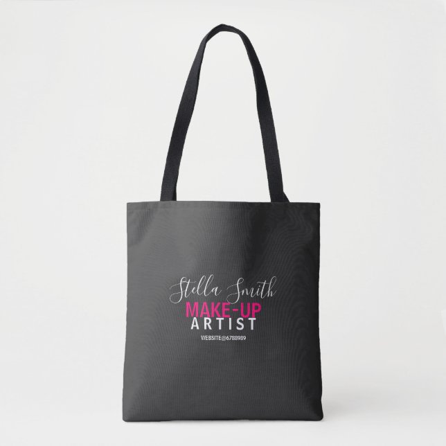 Logo Personalisiert Makeup Artist Standard Tasche (Vorderseite)