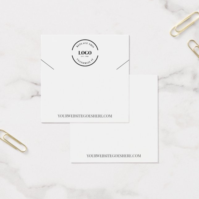 Logo personnalisable site web Porte-collier bijoux (Bureau)