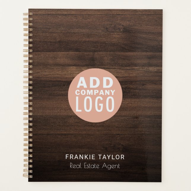 Logo personnalisé Agent immobilier Wood Look 2026 (Devant)