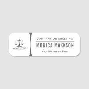 Logo personnalisé Badge Magnétique Employé