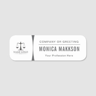 Logo personnalisé Badge Magnétique Employé